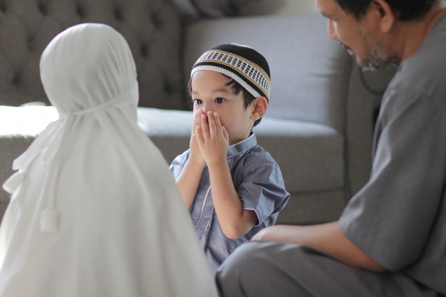 solat aidil adha islam muslim family