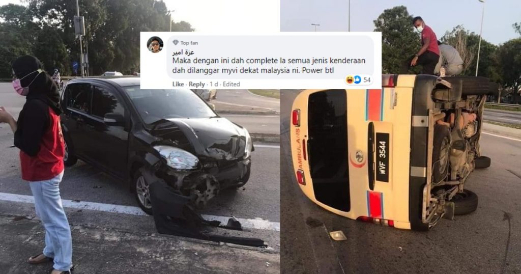 Myvi langgar ambulan
