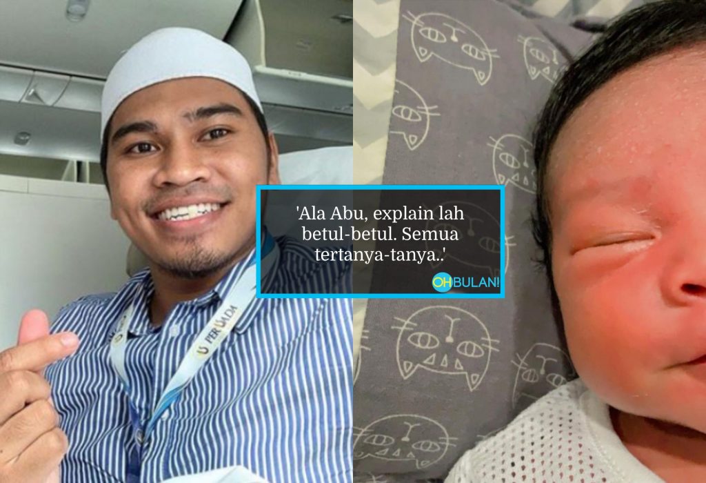 Kongsi Foto Bayi Baru Lahir, Netizen Tanya Isteri PU Abu Yang Mana Bersalin