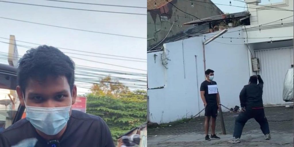berlakon jadi monyet