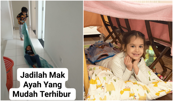 ibu bapa mudah terhibur