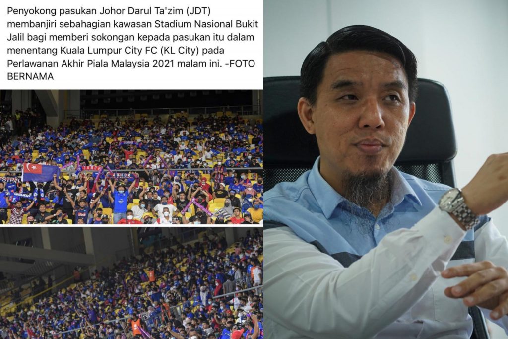 ‘Penyokong Bola Sepak Boleh Duduk Rapat, Harap Surau Dan Masjid Dapat Diimarahkan’ – Firdaus Wong