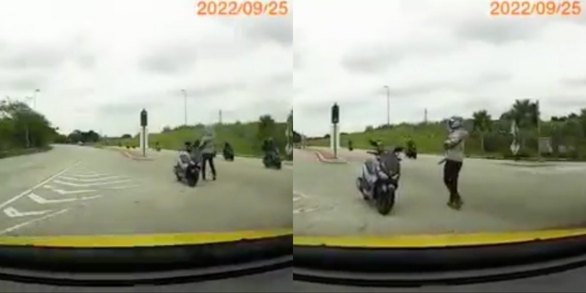 Marshal halang pengguna jalan raya lain di persimpangan HPUPM