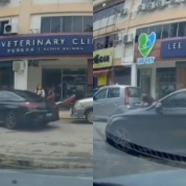 Pemandu Mercedes cabut nombor plat Perodua Viva