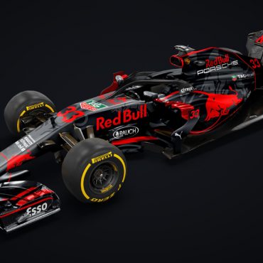Rekaan konsep kereta F1 Porsche Red Bull