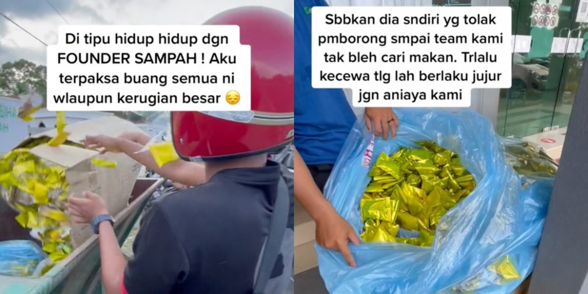 Team leader buang sacet produk kecantikan