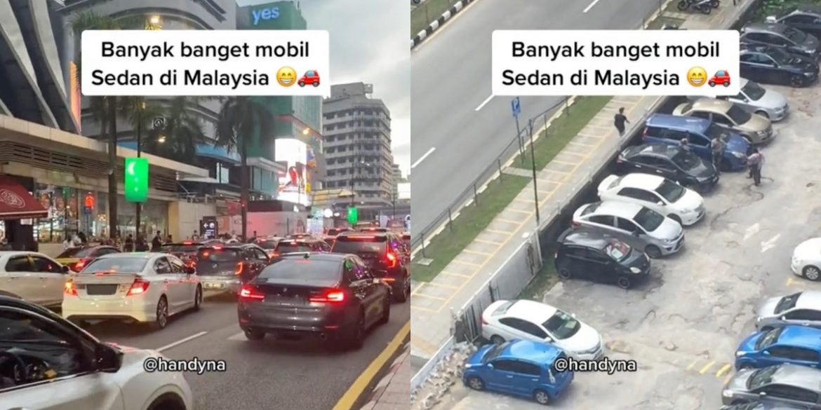 Antara rakaman kereta sedan oleh gadis Indoesia berkenaan