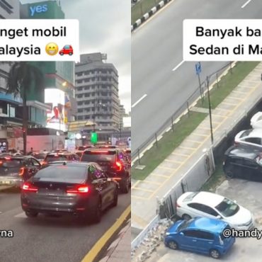 Antara rakaman kereta sedan oleh gadis Indoesia berkenaan