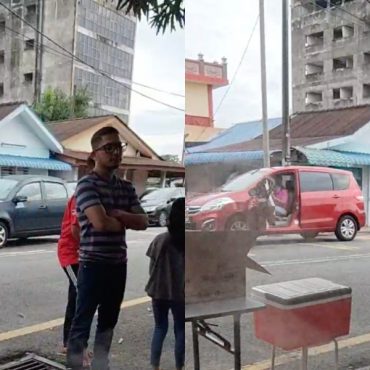 Kemalangan dirakam oleh peniaga putu piring