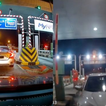 Pemandu Honda Civic dirakam elak bayar tol