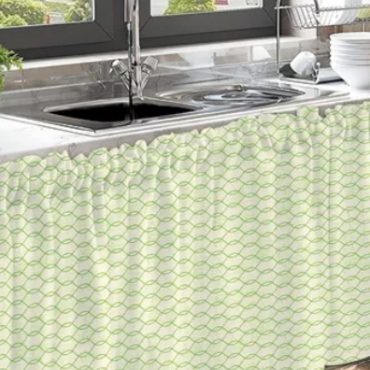diy langsir kabinet dapur