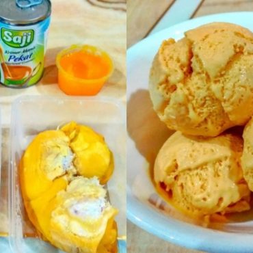 resepi aiskrim durian homemade