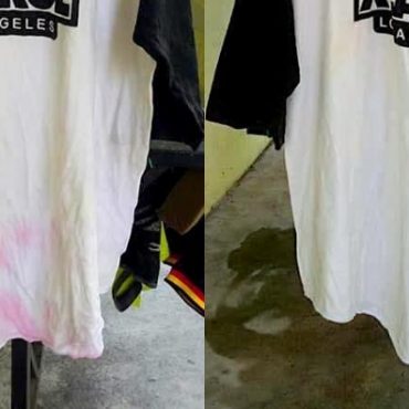 kesan luntur baju putih