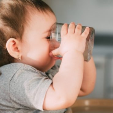 bayi minum air masak