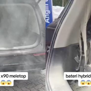 Proton siasat X90 terbakar