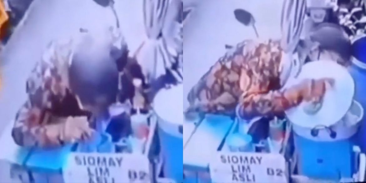peniaga jalanan indonesia ludah dalam bahan masakan