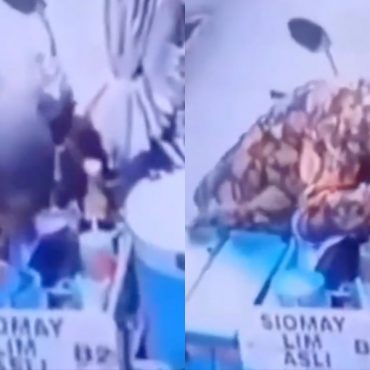 peniaga jalanan indonesia ludah dalam bahan masakan
