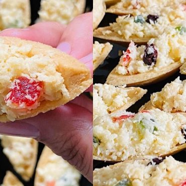 biskut sampan inti kelapa