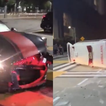 Audi TT dipandu warga asing rempuh ambulans di Putrajaya