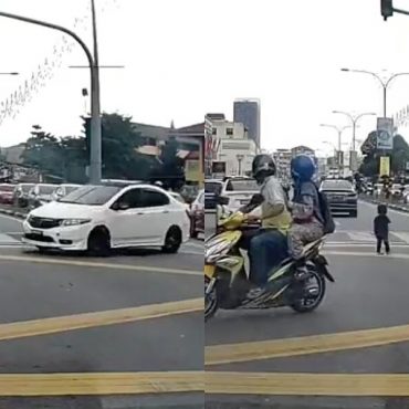 Seorang kanak-kanak kena langgar kenderaan dua kali selepas terkeluar daripada kereta.