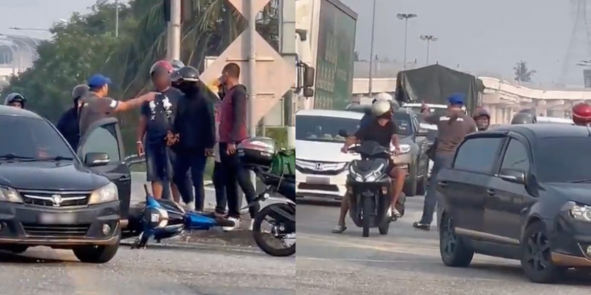 Lelaki sado pukul penunggang motosikal kena berkas