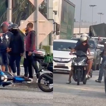 Lelaki sado pukul penunggang motosikal kena berkas