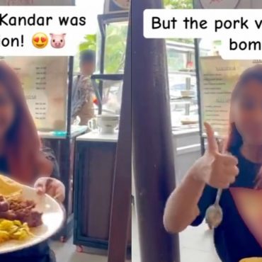 PRESMA kesal ada peniaga hidang nasi kandar berlauk babi.