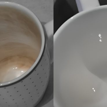 cara cuci kerak cawan