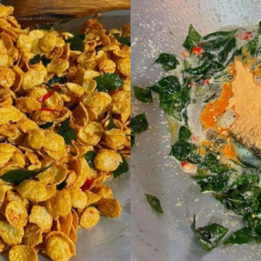 RESEPI CORNFLAKES SALTED EGG