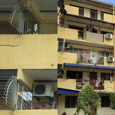 DBKL Arah Cabut Pintu Gril Besi Halang Laluan Kawasan Flat