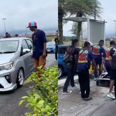 Terlalu Yakin Boleh Lepas, Kereta Bezza 'Lowered' Sangkut Bonggol Sampai Tercabut Bumper