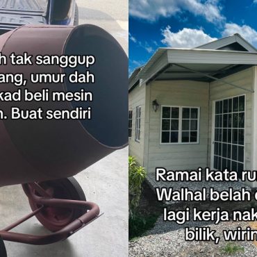 Tak Sanggup Berhutang, Peniaga Pasar Malam Bina Sendiri Rumah 'English Style'