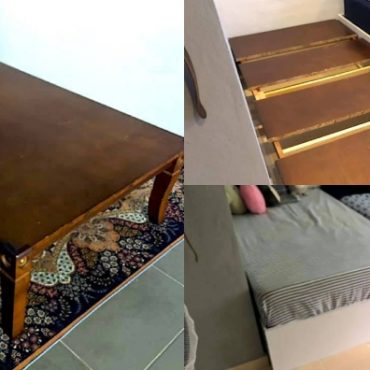 diy panjangkan katil