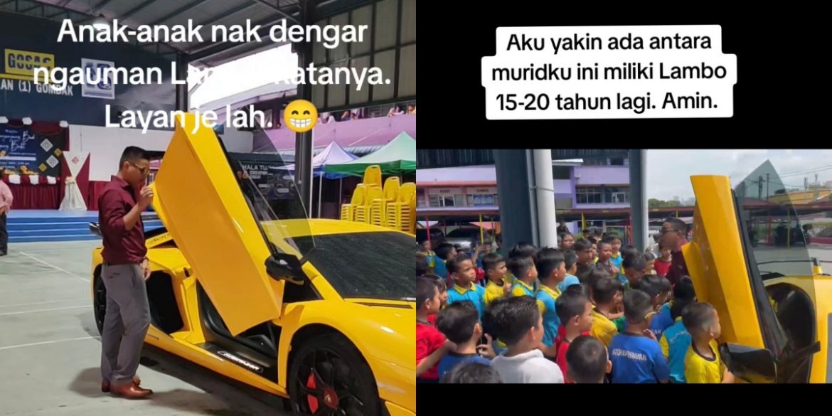Cikgu Fadli Bawa Lamborghini Ke Majlis Persaraannya, Penuhi Permintaan Terakhir Anak Murid Kesayangan