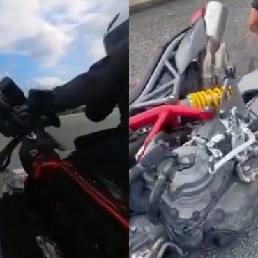 Netizen Puji Rider Ducati Kekal Tenang Kawal Motosikal Tiba-Tiba Tercabut Tayar