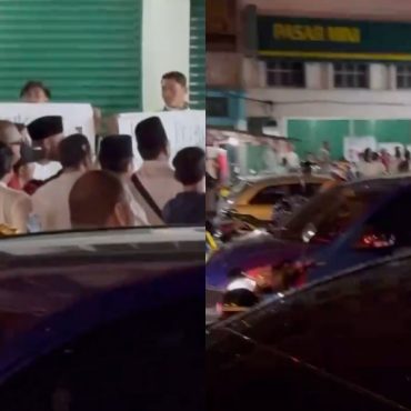 Sekumpulan 'Anti-KK Mart' Dirakam Tersalah Kedai Semasa Buat Protes