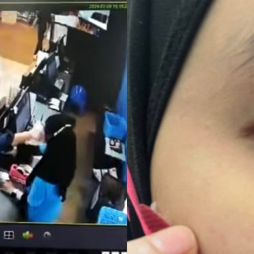 'Cashier' Cedera Kena Tumbuk Pelanggan Wanita Depan Khalayak Ramai