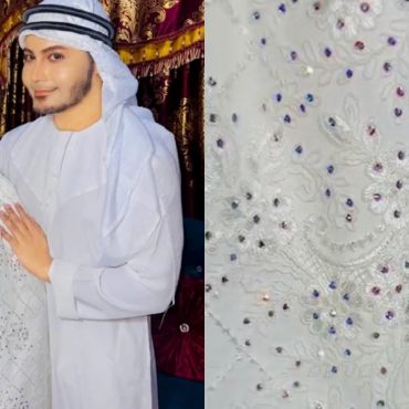 Lelaki Ini Belanja RM12,000 Jahitkan Telekung Isteri Bertatah 5,000 Swarovski