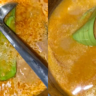 santan pecah minyak