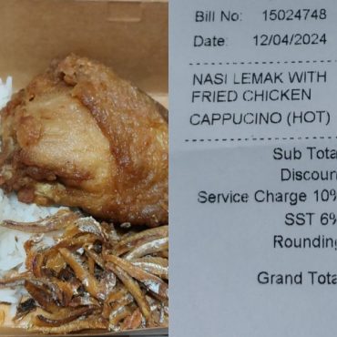 Pengunjung KLIA Terkejut Harga Dua Nasi Lemak Ayam RM63