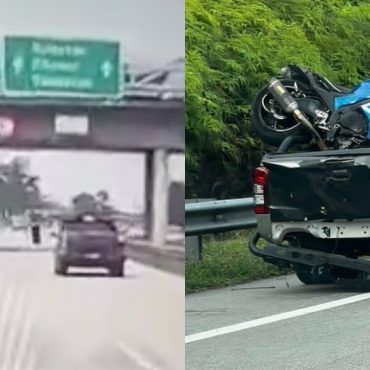 Gara-Gara Berhenti Elak Wanita 'Merajuk' Berdiri Tengah Lebuhraya, Rider Motosikal Besar Maut Rempuh 4x4