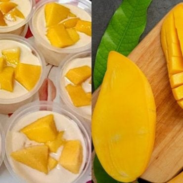 resepi puding mangga kastard