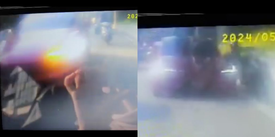 Gara-Gara Tak Puas Hati Tukar Lorong, Motosikal Dirempuh Tesla