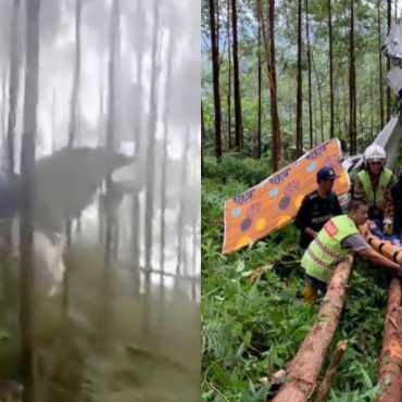 Dua Cedera Dalam Insiden Pesawat Ringan Terhempas Di Sungkai