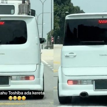 'Nasib Bukan Smeg' – Netizen Terkesima Lihat 'Kereta Toshiba' Atas Jalan