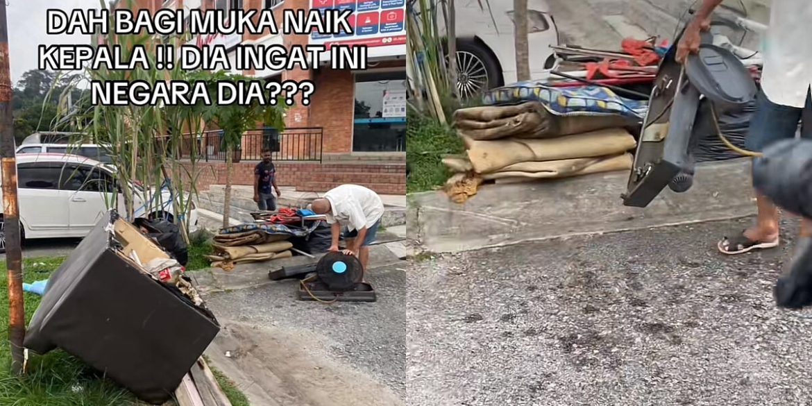 'Dah Bagi Muka, Naik Kepala' – Lelaki Tegur Warga Asing Selamba Buang Sampah Merata