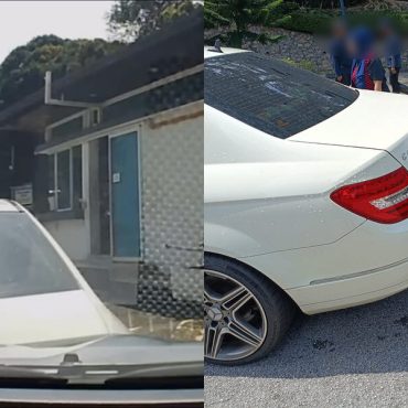 Undur Sampai Langgar Kereta E-Hailing, 'Datin' Bawa Mercedes Enggan Bayar Ganti Rugi