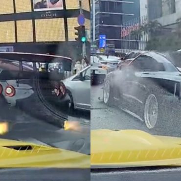 Pengorbanan Demi Peminat, Pemilik 'Payung' Api Sampai GT-R Berasap