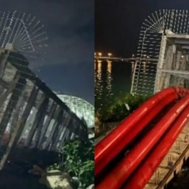 Tak Dapat Tampung Berat, Jambatan Kabel Runtuh