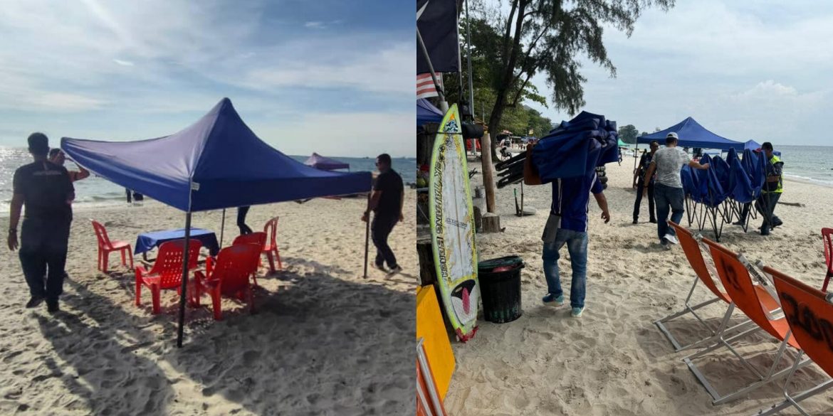 Berakhirnya Sewa 'Khemah Biru' Pantai Port Dickson Mulai 18 November Ini